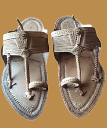 Picture of Premium Quality Handcrafted Kolhapuri Leather Chappal with Wide Bridge - Shop Now